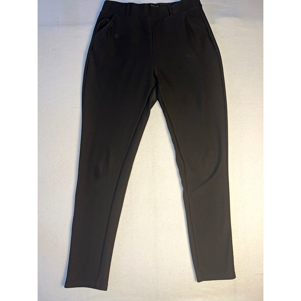 Kay Unger New York Women's Black Dress Pants 8 Flat Front Tapered 28"